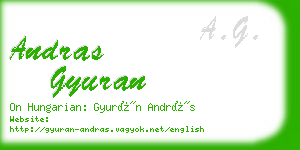 andras gyuran business card